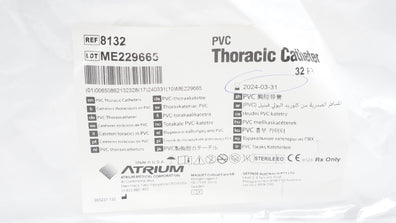 Atrium 8132 PVC Thoracic Cath. 32Fr (x)